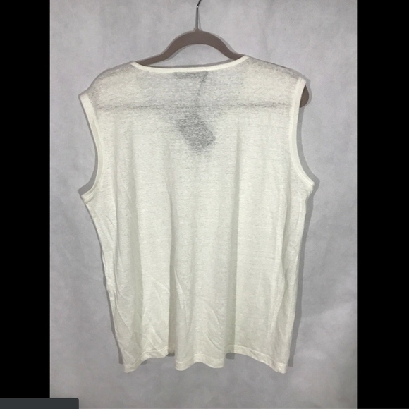 NEW Fabiana Filippi Beaded Jersey Tank in Off-White [I SZ 52 / XXXL‎ ] - Picture 7 of 8